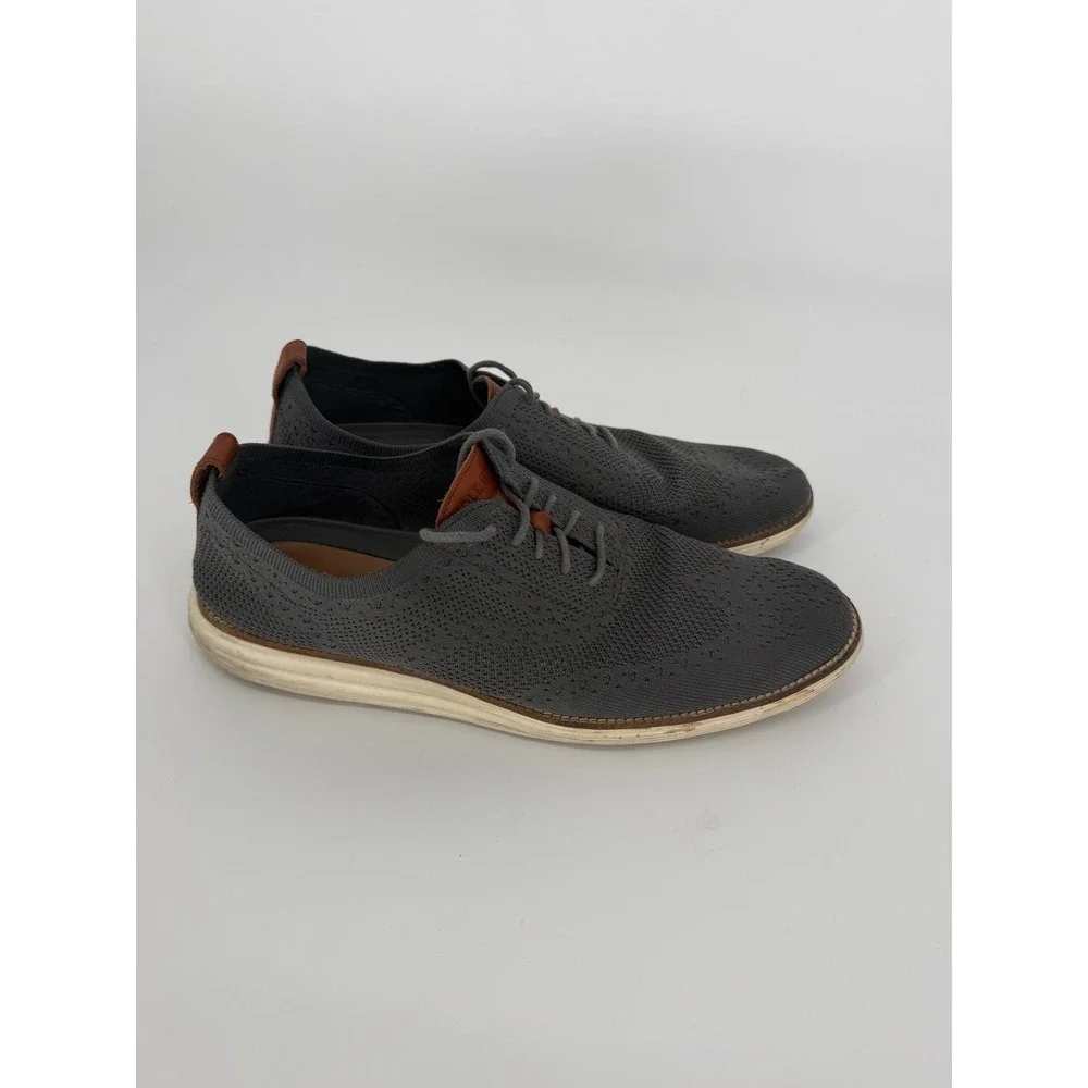 Cole Haan Mens Zerogrand Stitchlite Wingtip Oxford Gray C27961 Size 12M